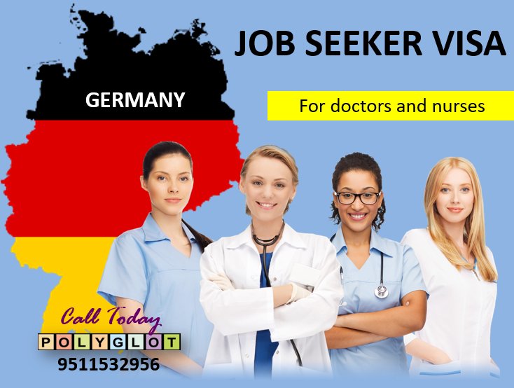 Job Seeker Visa. Germany. 
For medical doctors and nurses. 
Call POLYGLOT Today. 
9511532956.
Subscribe on YouTube.
youtube.com/polyglotstudya… 
#jobseekervisa #jobseekervisagermany #german #germany🇩🇪 #germanA1 #germancourse #polyglotjobs #polyglotjobsabroad #polyglotgermanclasses