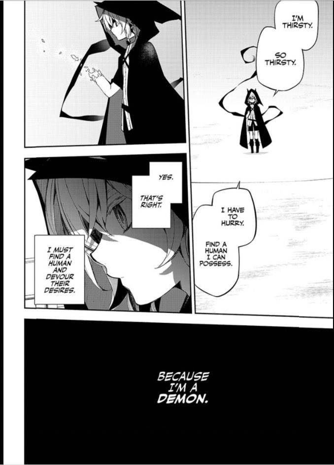 Kaiyuu240's tweet image. The new chapter of OnS wasn’t a great chapter but at least we got to see demon mika on the cover and  panels #OwariNoSeraph #Chapter95