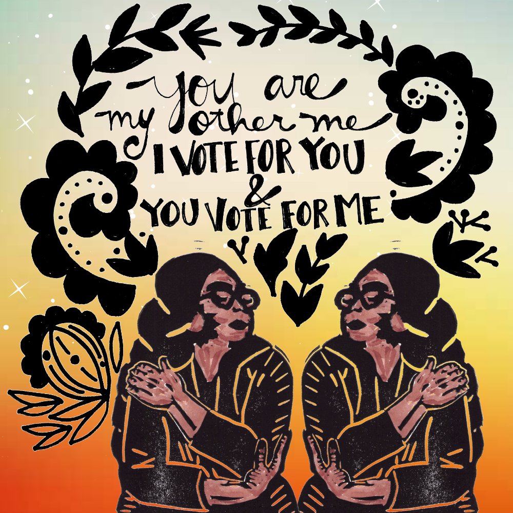 NiaTero's tweet image. Voting is one way we fight for our future. Together we have the power. #NativesVote 

Art by Eileen Jimenez for @_IllumiNatives 

#IndigenousCreatives #VoteEarly #ThrivingPeoplesThrivingPlaces