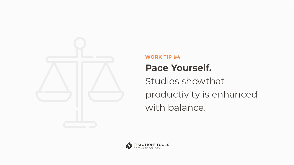 bloomecosystem's tweet image. Our #WorkTip of the week ➡️  PACE yourself! 

#Balance is key