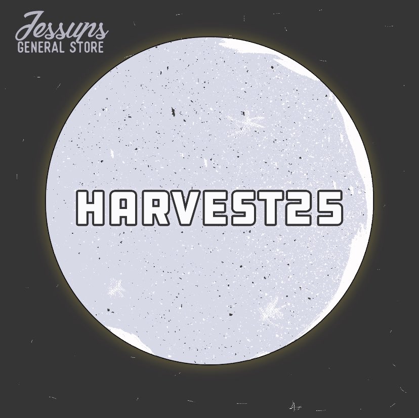 Happy October 1st and Happy Harvest Moon! Take an additional 25% off of sale items with code HARVEST25 until midnight! 🌝 
jessupsgeneralstore.ca