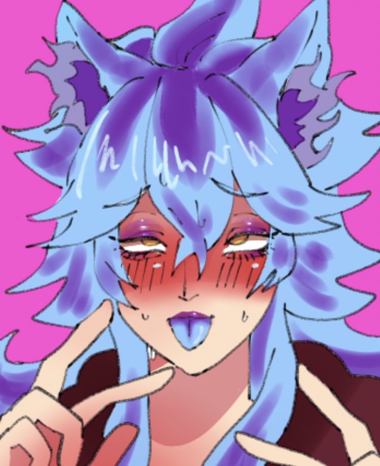 ⚠️下品顔注意⚠️
猫耳💀

ほっぺ青くなっても可愛いかも 