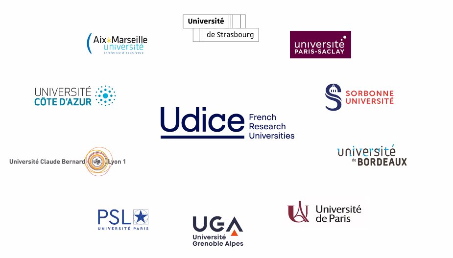 grapheine's tweet photo. Graphéine créé la nouvelle marque "Udice" pour représenter l'association @UdiceGroup qui rassemble des universités de #recherche, publiques et pluridisciplinaires, parmi les plus réputées de #France.

#logo #GraphicDesign #naming #branding #udice #Universite #innovation #europe https://t.co/nybCY5WF64