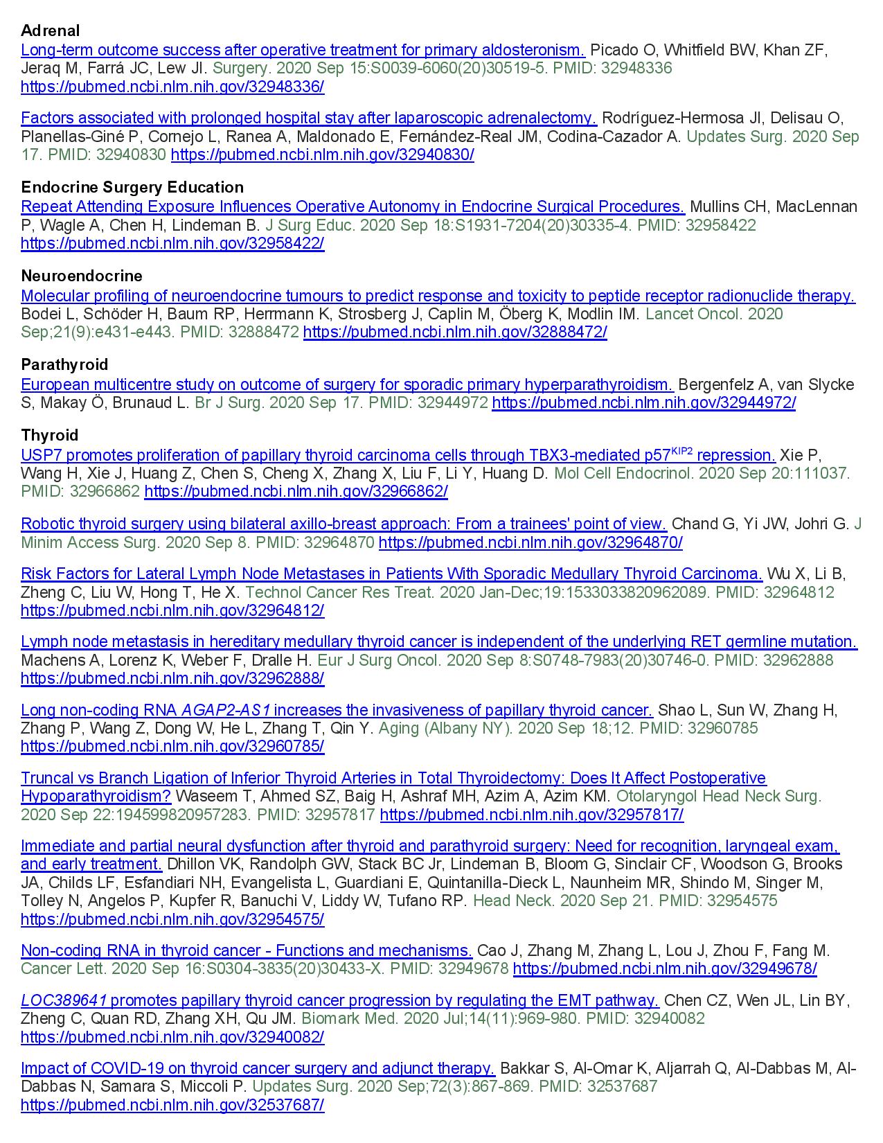 American Association Of Endocrine Surgeons Check Out These Endocrine Surgery Related Articles Published Online Or In Print Last Week Theaace Ataleadership Amcollsurgeons Thycainc Gdatf Amthyroidassn Paratroupers1 T Co