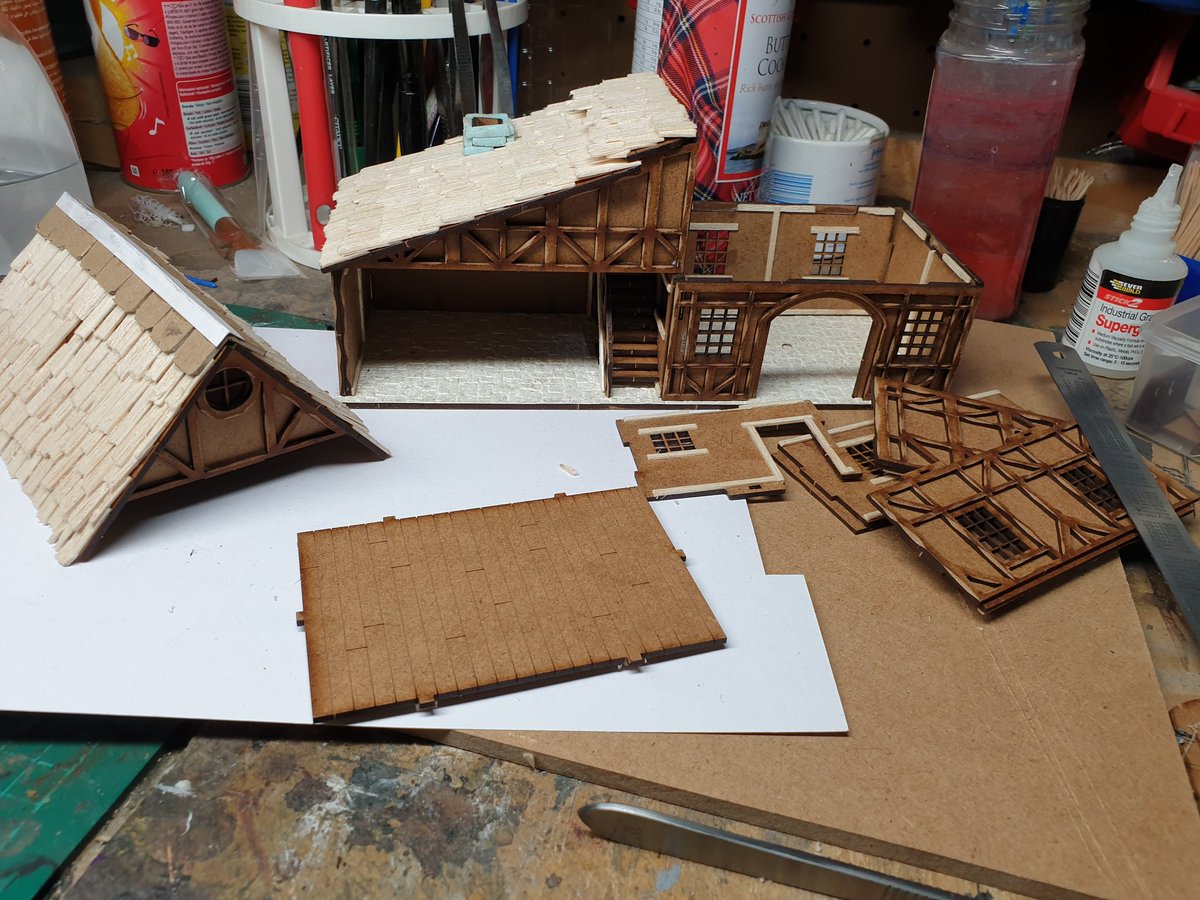 richardathome's tweet photo. #RichBuilds.com Its been a while... but back at the bench! Finishing the detailing on the exterior of a blacksmiths. Almost ready for priming... https://t.co/cu1cZn78Gr