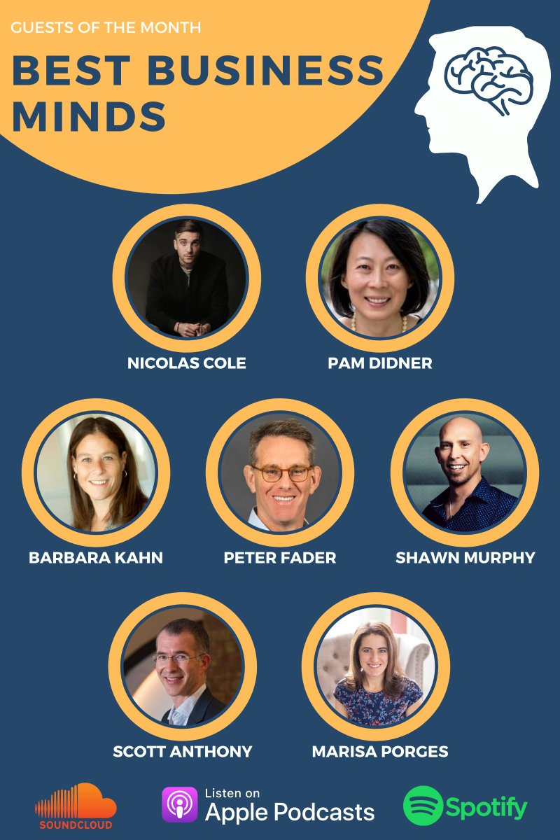 bestbizminds's tweet image. Many thanks to all of the guests we had on our podcast in September! Each one of your contributed valuable information that our audience could apply. Thank you! 
@Nicolascole77
 
@faderp
 
@PamDidner
 
@barbarakahn

@TheShawnMurphy
  
@ScottDAnthony
 
@MarisaPorges

#podcast