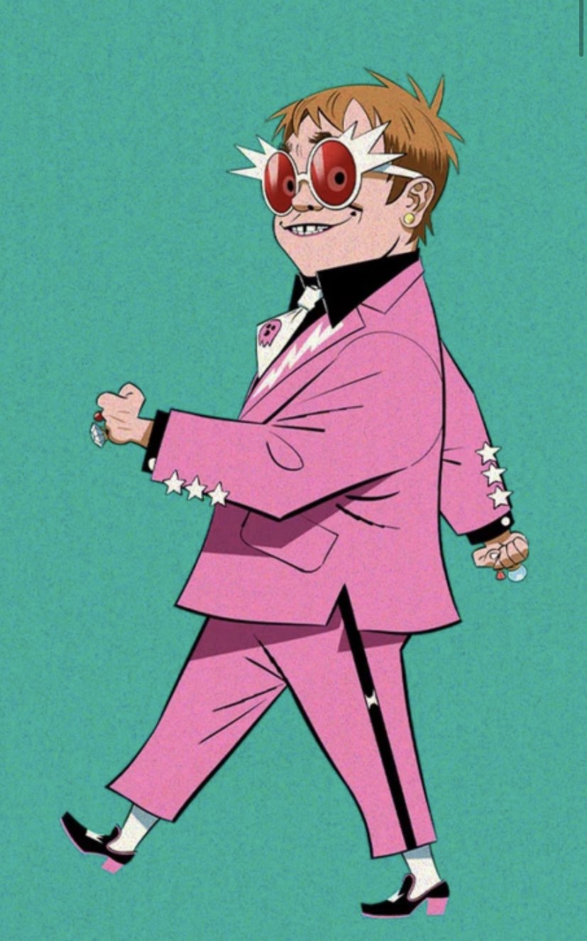 Gorillaz elton john outlet