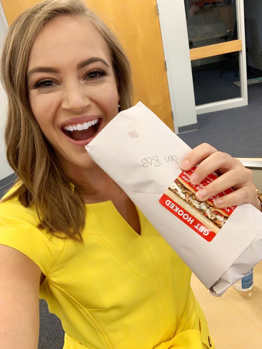 AlyxSacksKCCI's tweet photo. BIG day here at @KCCINews. @EricHansonKCCI had his first @capriottis sandwich. I am delighted to report he gives it ๐๐ผ๐๐ผ#capaddicts https://t.co/IrqZJaycyD