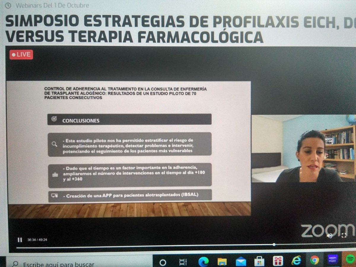 Intervención, educación en consulta de enfermería para mejorar la adherencia al tratamiento de los pacientes <a href="/TheEBMT_Nurses/">EBMT Nurses</a> @martagb2 #hospitaldesalamaca #consultaenfermera
