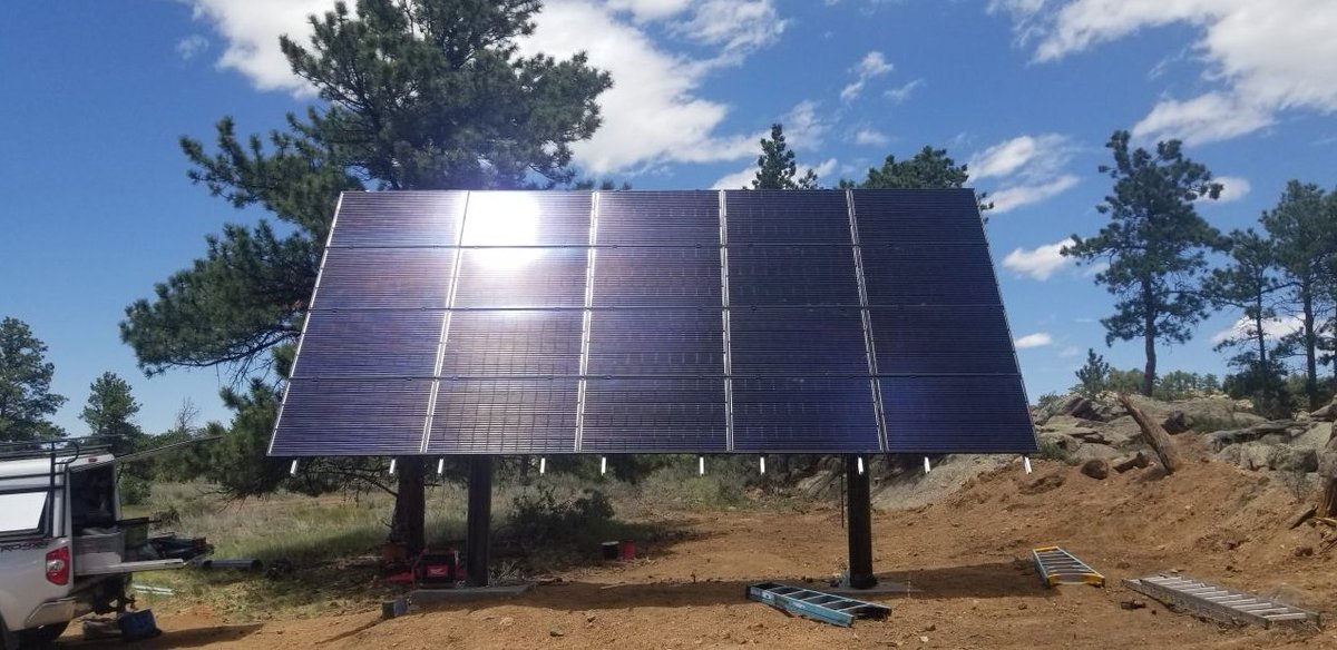 Congratulations to Alternative Power Solutions in Colorado Springs, our September PV Contest winner!  This beautiful 6.4kw ground mount is located in the beautiful state of Colorado and powered by Mission Solar Energy’s 320W panels.  #MSEQuality #TrueAmericanQuality