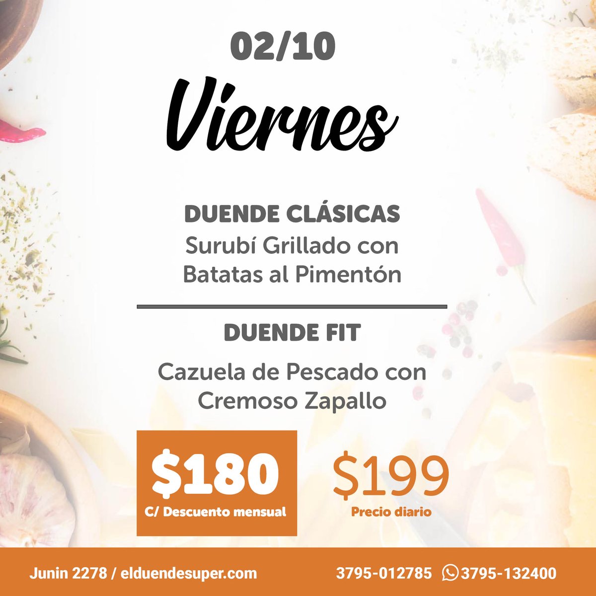 ELDuendeSuper1's tweet photo. 🚩🚩🚩Viandas!!! Promos combos empresas y familiares!!! DELICIOSAS!!! Completas y equilibradas🚩🚩🚩
#corrientes

#viandas #viandassaludables #saludable #comidacasera #comida #delivery #viandaslight #menusemanal #rico #quedateencasa #almuerzo #a #comidasana #lape #fit https://t.co/3UhhQgepom