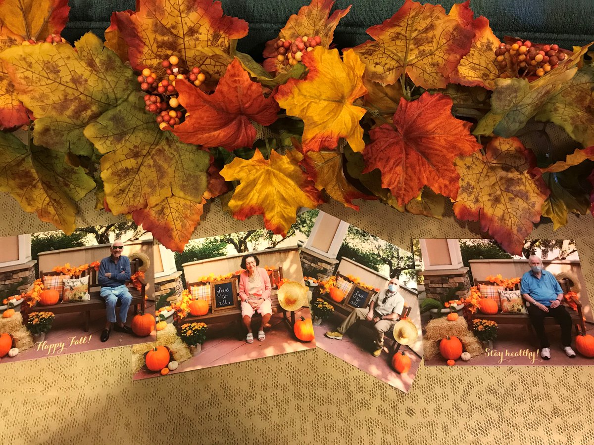 ElderCareAll's tweet photo. πWeΒ are ready for Fall at AlmaVia of San Rafael.π
We held a Fall Photo Booth (socially distanced and sanitized between each use) for our residents.Β
#FallisHere #FallTime #SeniorLiving #ElderCareAlliance #MarinCounty #SanRafaelSeniors #ECAStrong https://t.co/kfsy4KTOXH