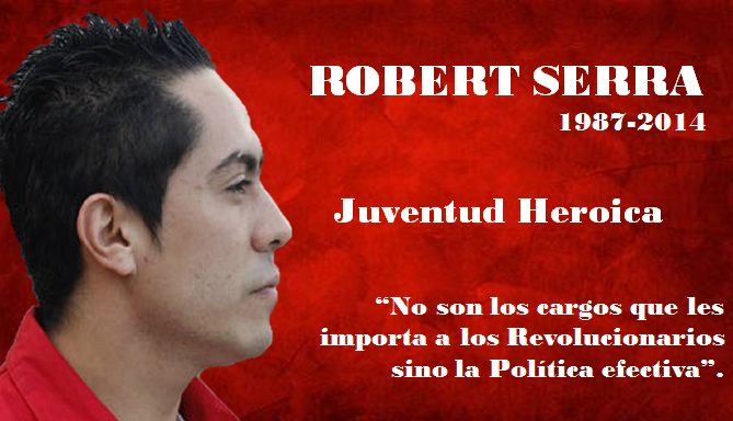 PSUVMoron1's tweet photo. #1Oct  A 6 años  de tu partida física.
Cumplimos tu legado en el rostro de los jovenes que lideran  la PATRIA!!!
Tu presencia y tu impetud de guerrero vivirán por siempre  @RobertSerraPSUV #RoberSerraVIVE @NicolasMaduro @rafaellacava10 @VillegasKV10 @JuventudPSUV @PartidoPSUV https://t.co/c6UIVGVO4e