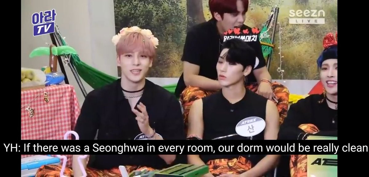 Seonghwa cleaning lady confirmed:)