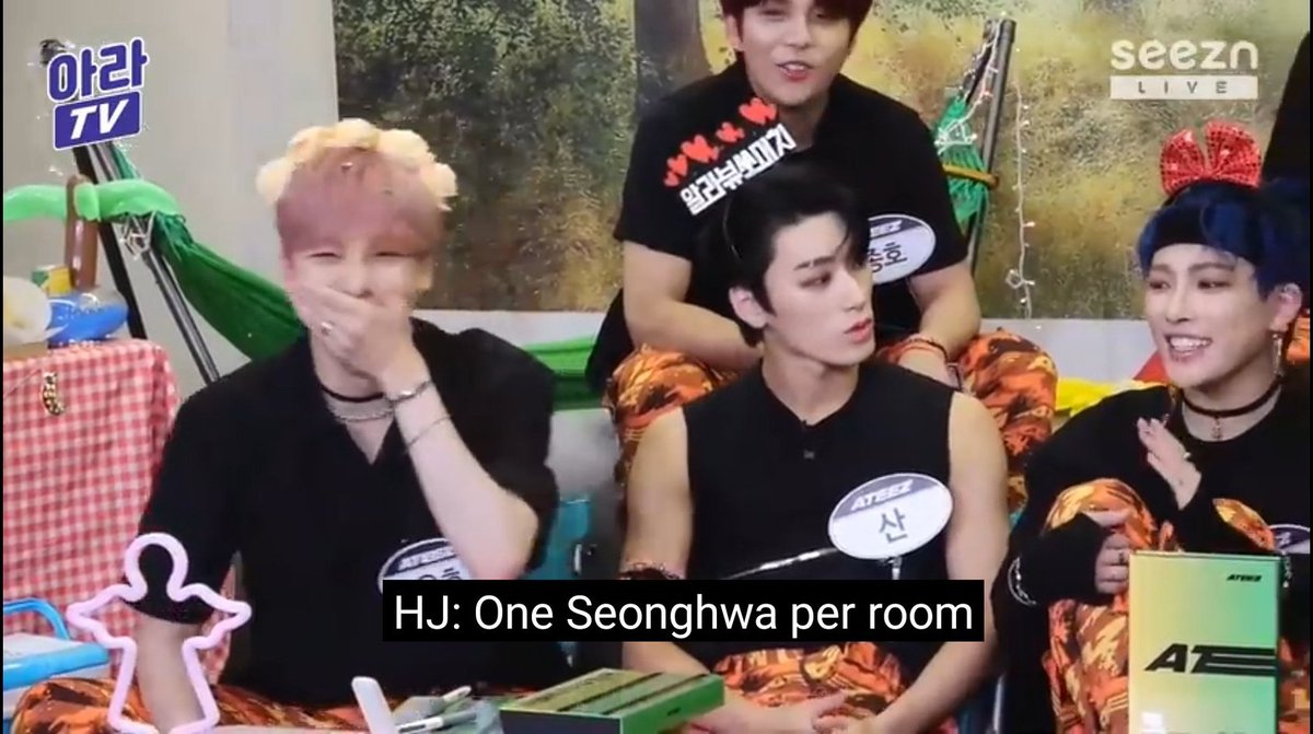 Seonghwa cleaning lady confirmed:)