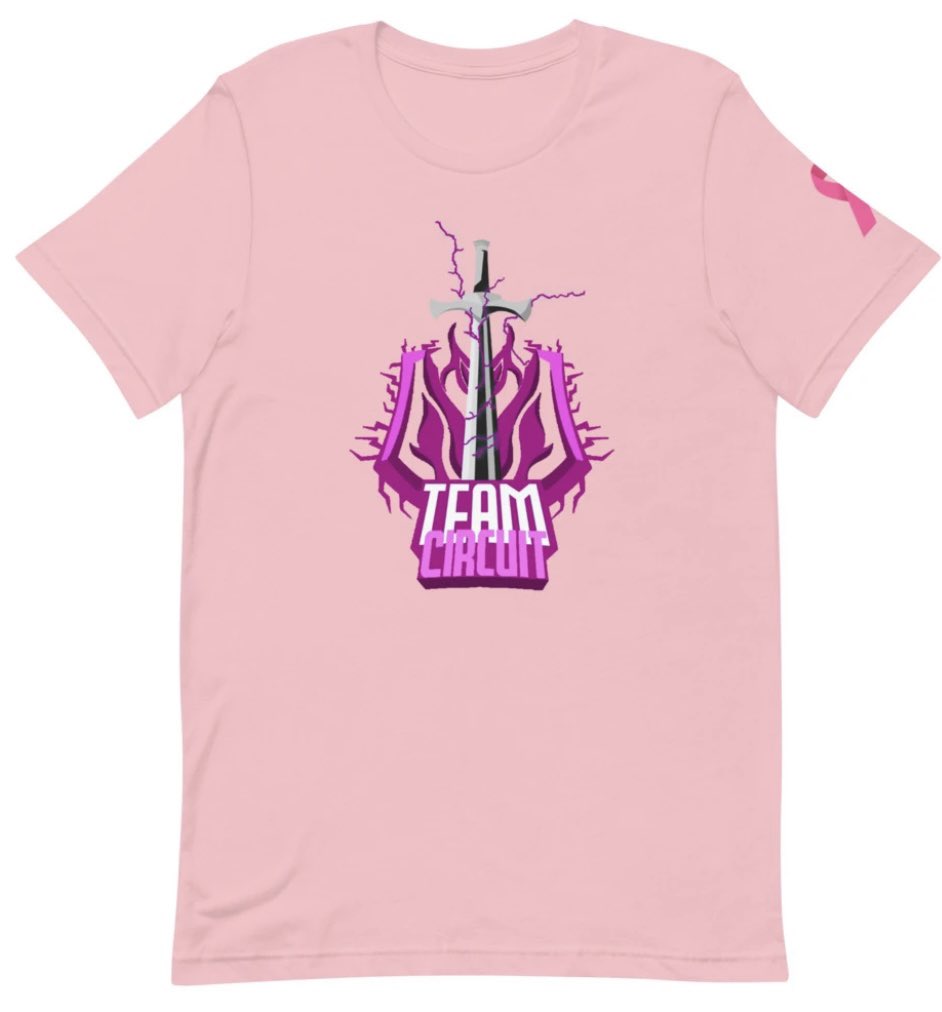 TeamCircuitGGs's tweet photo. For Breast Cancer Awareness month, Team Circuit will be doing a 24 hour stream October 15th &amp; Tee Shirts are going on sale with our partners @Sector_Six below 👇 All funds will be donated to BCA. Thank you guys for your support! ⚔️💖 

#FearCircuit 

https://t.co/o47N3AeHgI https://t.co/WGGlMv65o0