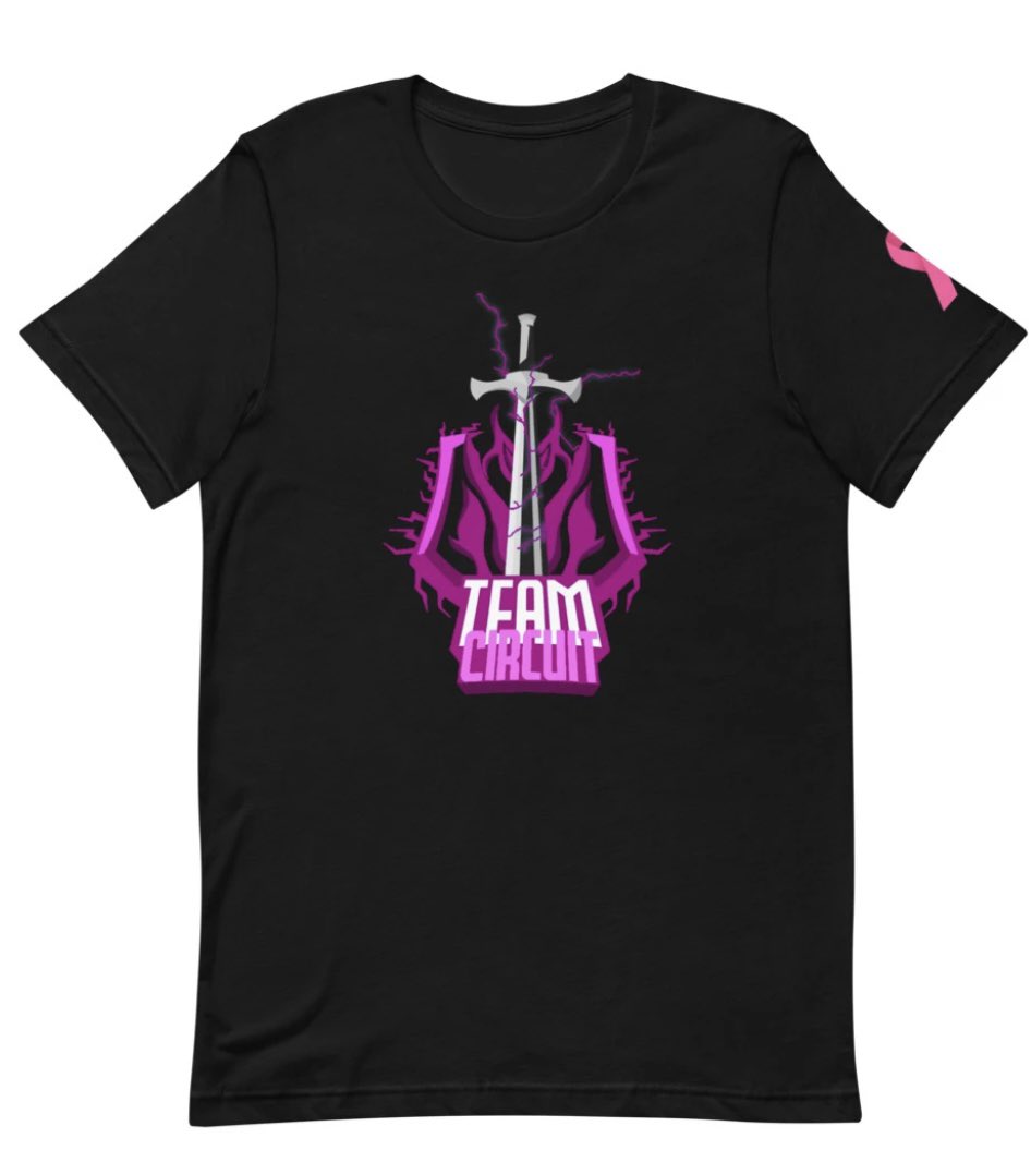 TeamCircuitGGs's tweet photo. For Breast Cancer Awareness month, Team Circuit will be doing a 24 hour stream October 15th &amp; Tee Shirts are going on sale with our partners @Sector_Six below 👇 All funds will be donated to BCA. Thank you guys for your support! ⚔️💖 

#FearCircuit 

https://t.co/o47N3AeHgI https://t.co/WGGlMv65o0