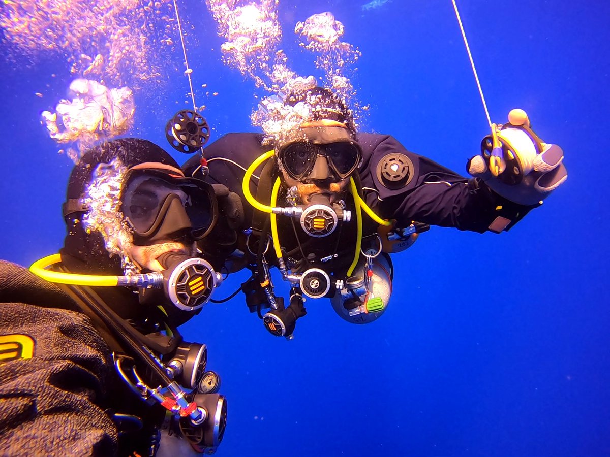ppaulweber's tweet photo. Did my first #46m #dive today 🤘😎🤘 Amazing #spot near the #lindos #stpaulsbay called #pentanissos. Special thanks to Toni for the #dive, #pics, #clips, and #hangingout 😁
#scuba #diving #tecdiving #sidemount #tecline #sftech #xdeep #finnsub #ostcplus #gopro #deco #tec45 https://t.co/yaCgN4kZ78