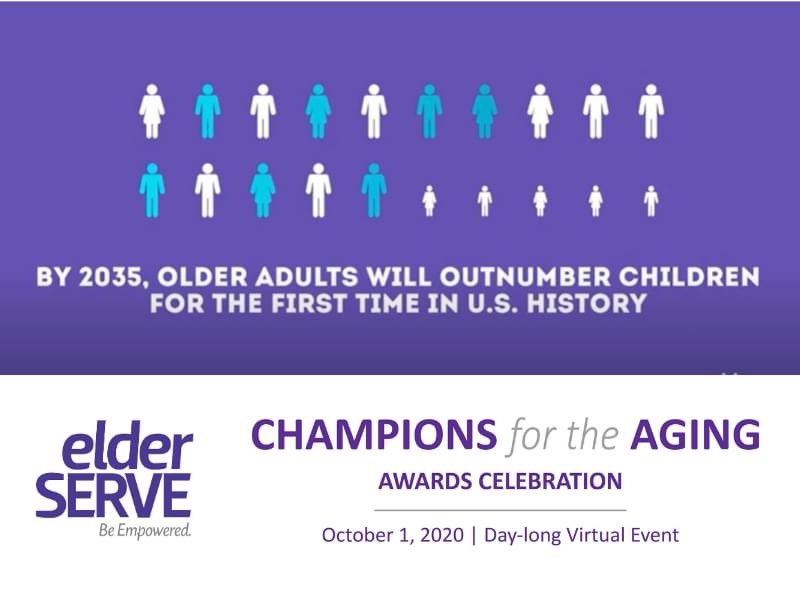By 2035, older adults will outnumber children for the first time in U.S. history! Now more than ever, seniors in our city need ElderServe! In honor of the amazing work that these champions for the aging are doing, please consider making a gift today! elderserveinc.org/donate

#CFA
