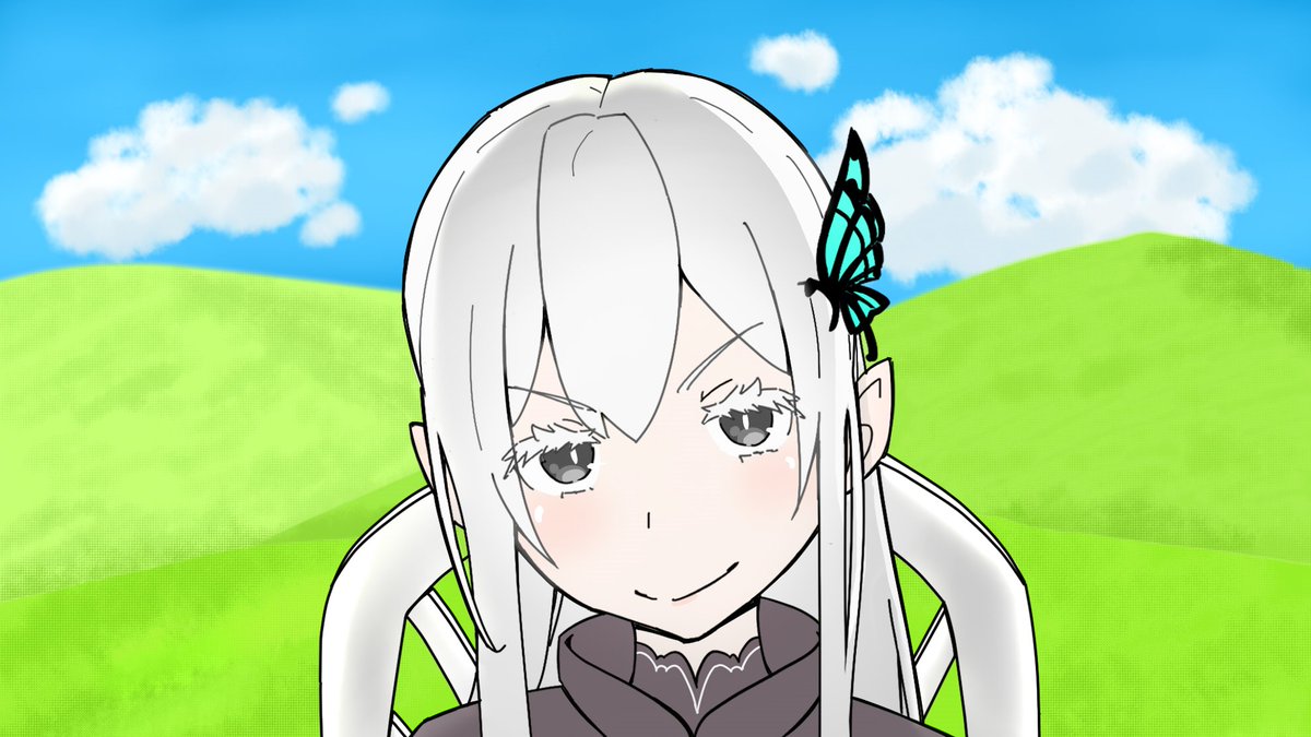 リゼロ 久しぶりの来客に動揺を隠しきれないエキドナ リゼロ エキドナ イラスト むぎ イラスト垢のイラスト