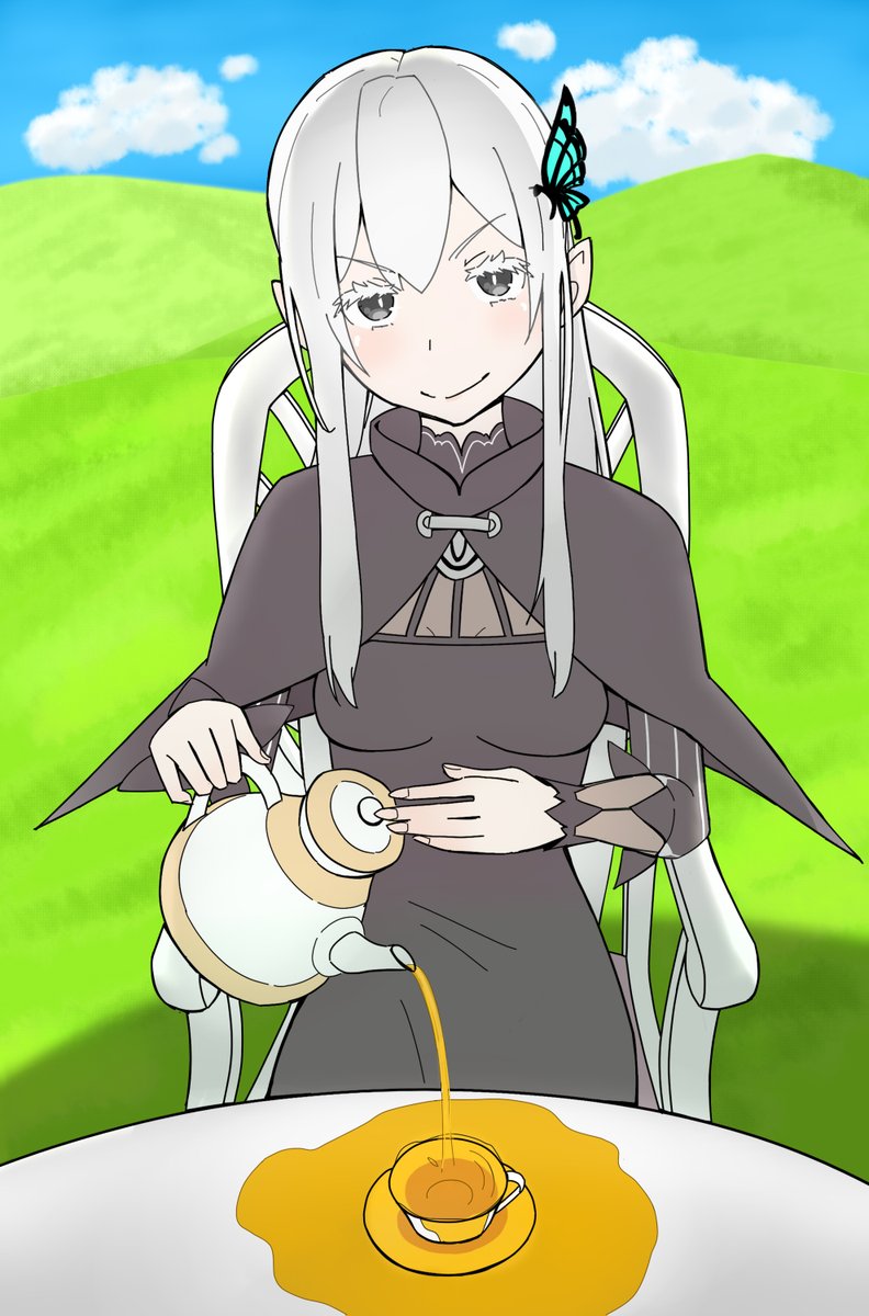 リゼロ 久しぶりの来客に動揺を隠しきれないエキドナ リゼロ エキドナ イラスト むぎ イラスト垢のイラスト リゼロ 久しぶりの来客に動揺を隠しきれないエキドナ リゼロ エキドナ イラスト むぎ イラスト垢のイラスト