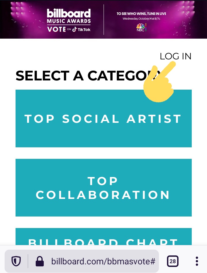 FaktaEXO_ID's tweet photo. 🚨 VOTE MELALU WEBSITE 🚨

1) Klik Link berikut https://t.co/AuXeRi7YWE

2) login menggunakan akun Twitter/Facebook + tekan tanda centang (foto ke-2)

3) Pilih kategori Top Social Artist lalu vote EXO

4) Klik vote again sampai muncul tulisan limit

#ERINAVoteBBMAs @weareoneEXO https://t.co/WZuUHD2SFN
