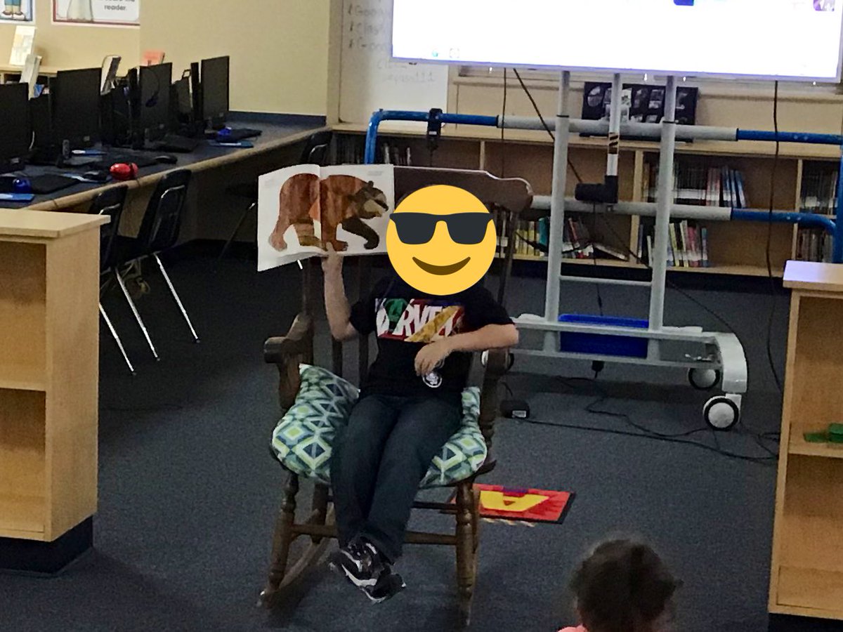 Paschal_Library's tweet photo. Sweet kinder friend reading to his class today! https://t.co/Nr9K5DUDyS
