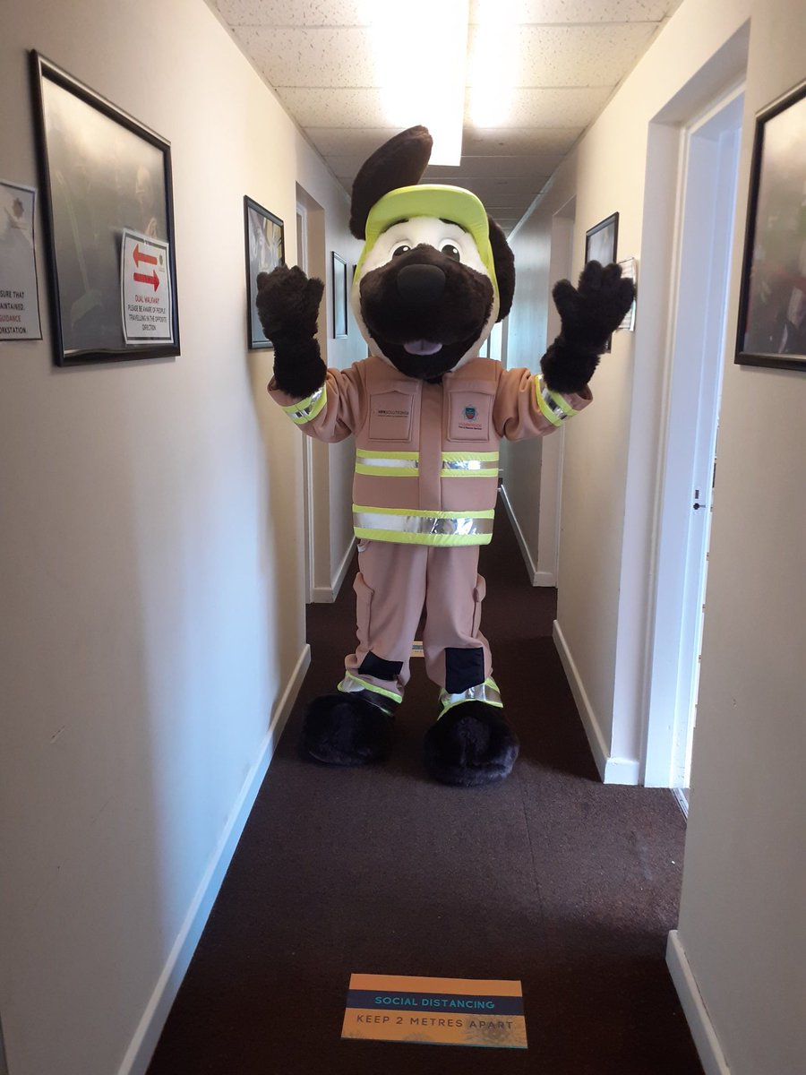 HumbersideFire's tweet photo. Staff from the EDC department were thrilled to be able to deliver fire safety messages & introduce Frankie Firedog to the children at @EndikePrimary recently, via Microsoft Teams, we reached nearly 400 children with our important messages #EDC_aspire https://t.co/lQqQtZJnbI