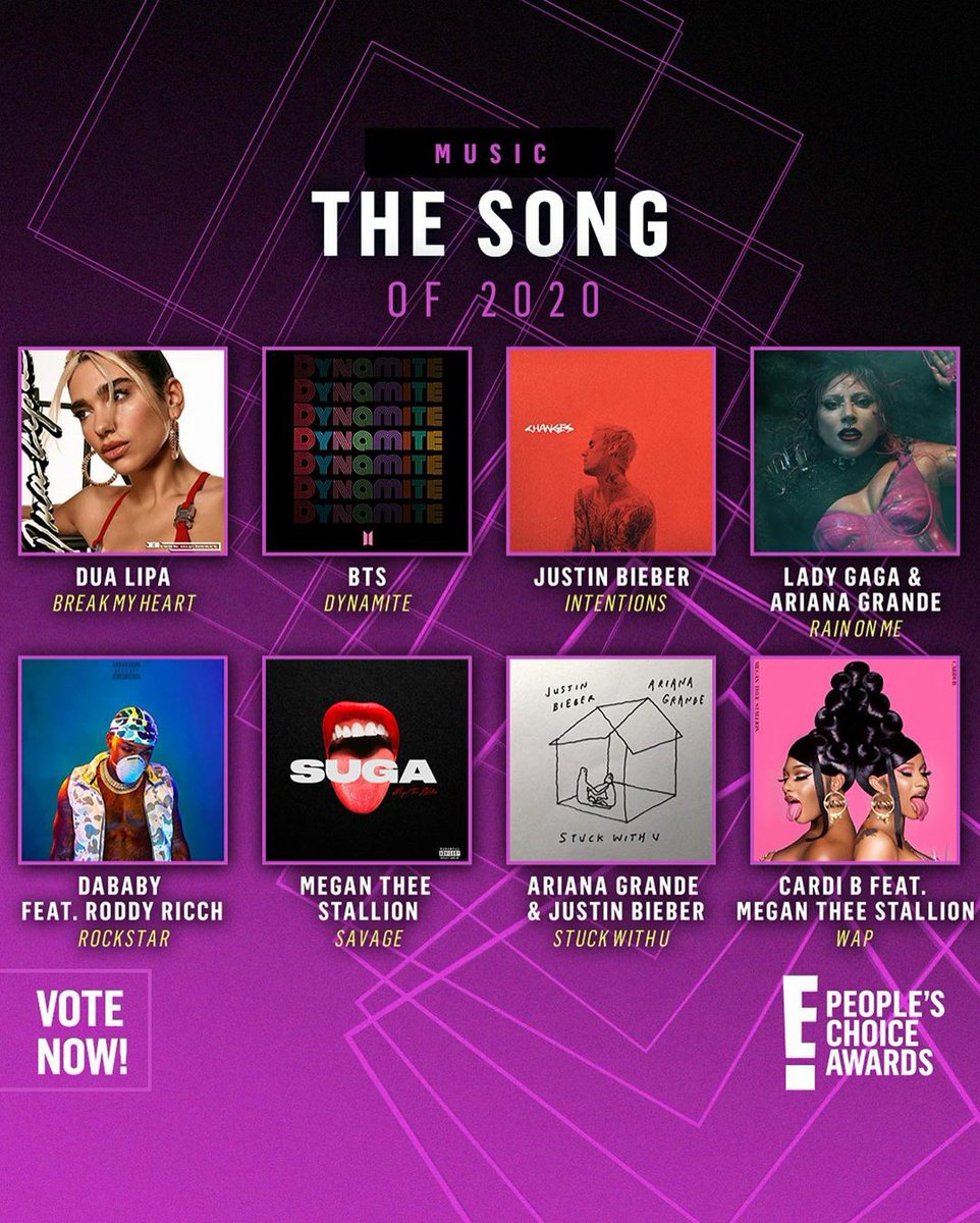 Army Belgium ⁿᵒ ˣ X2 On Twitter News Bts Twt Are Nominated In 4 Categories At The E People S Choice Awards 2020 Song Of 2020 Dynamite Album Of 2020 Mots7