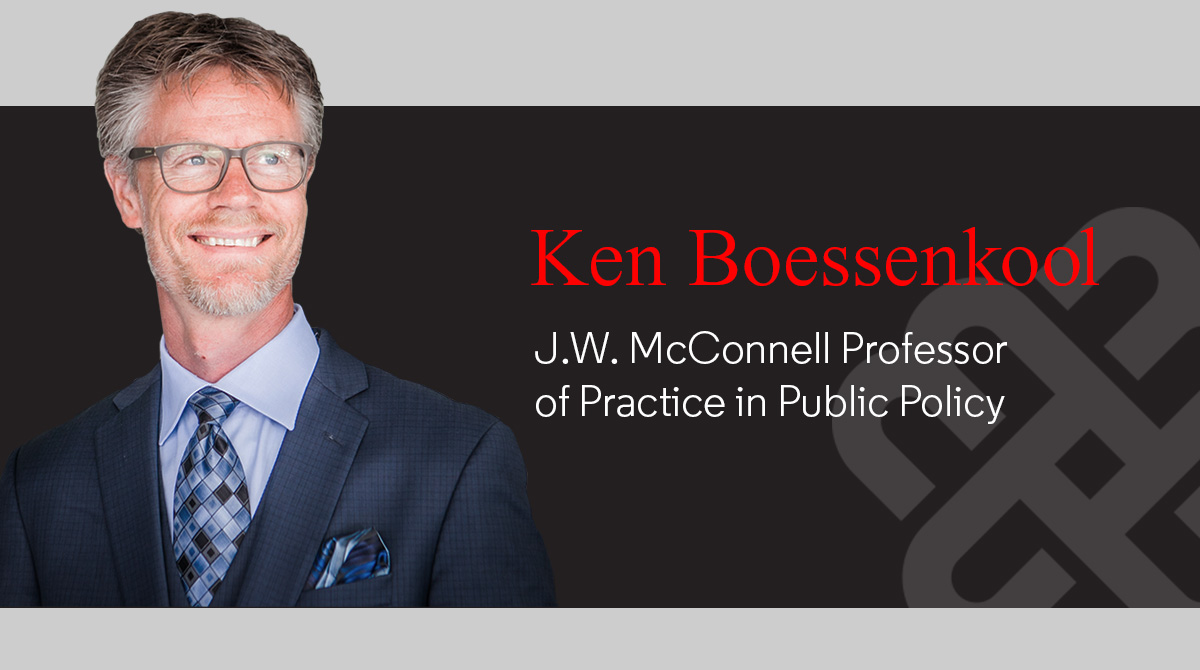 MaxBellSchool's tweet image. The Max Bell School of Public Policy is thrilled to announce that @KenBoessenkool will be joining us as the J.W. McConnell Professor of Practice in Public Policy @McGill. Read about #publicpolicy and #policyprocess research he'll be doing at the school: mcgill.ca/x/4Eo