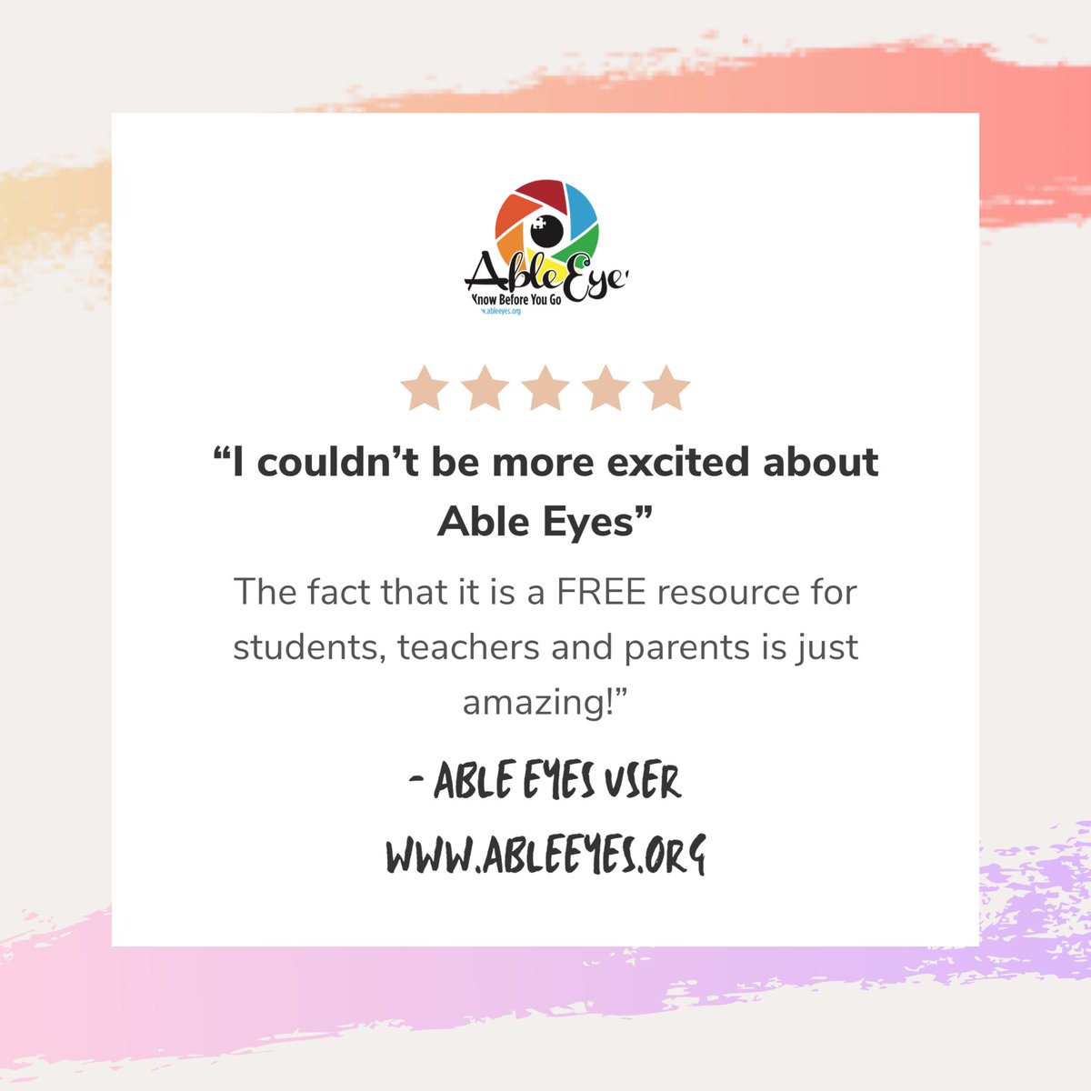 GoAbleVu's tweet photo. TESTIMONIAL THURSDAY! 

https://t.co/TwETpC3ovD

#virtualtours #accessibility  #lifeaftercovid #autismawareness #anxietyawareness #disabilityawareness #virtualtourshelpall #accessibilityplusmarketing  #marketing #knowbeforeyougo #accessibletravel #accessiblecommunity https://t.co/Fd3lOQS2bK