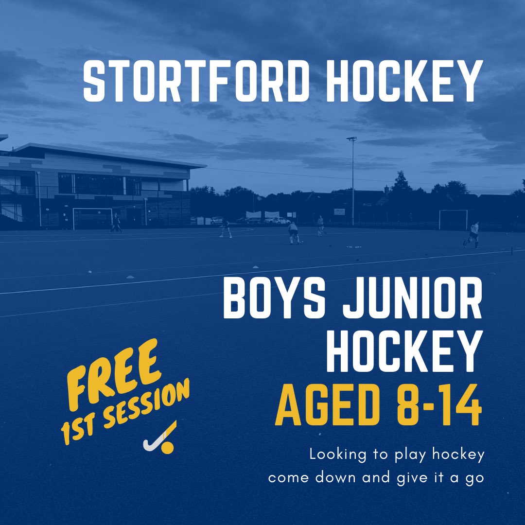 Want to try out hockey, come down and train with Stortford Hockey on Sunday mornings, first session is FREE!

DM for more details.