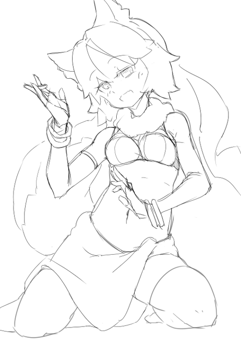 Some kind of made-up dance...? 