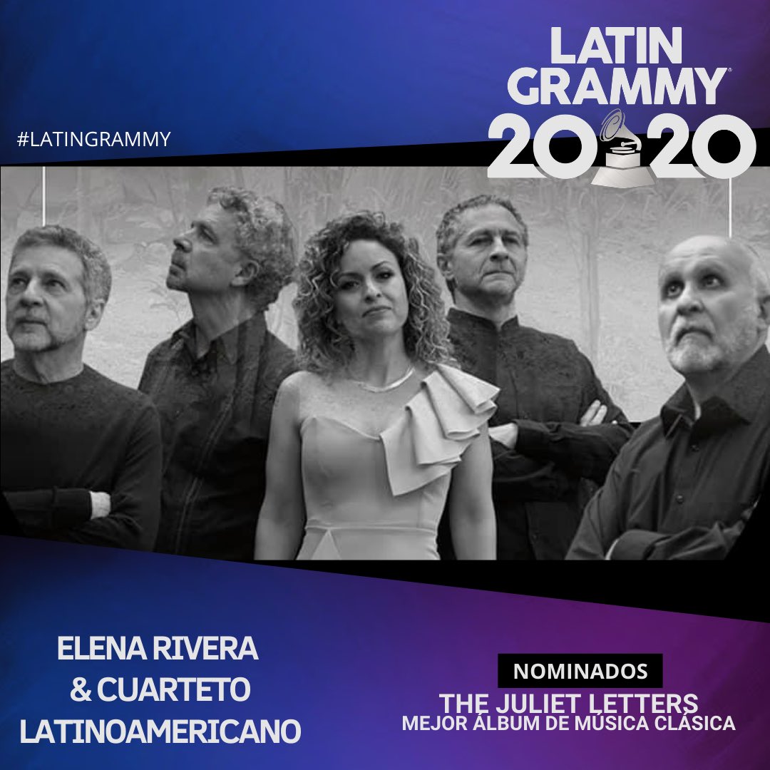 SopranoRivera's tweet photo. 🤩Feliz de anunciarles que he sido nominada a los Grammy's junto al Cuarteto Latinoamericano por nuestro disco The Juliet Letters. 💖 https://t.co/o3O87s0GRo