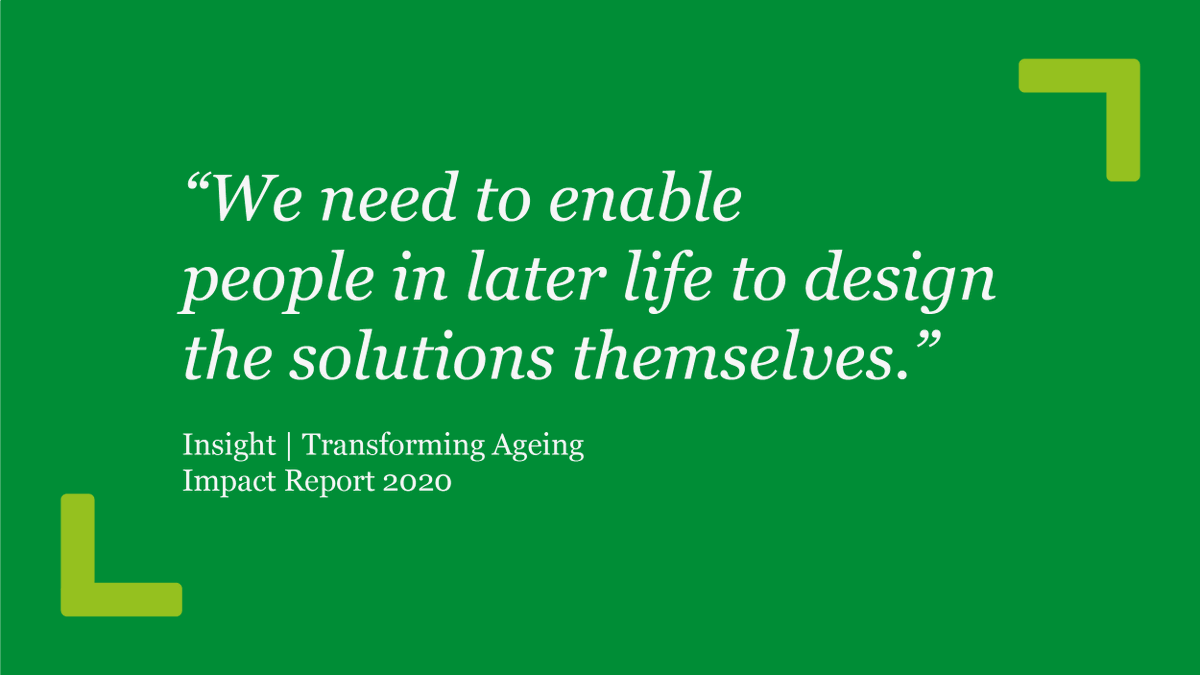 UnLtd's tweet photo. One of the main insights from #TransformAgeing, was that we need to enable people in later life to design the solutions themselves, and we are putting this into practice as we continue to support them in our social business accelerator, Thrive
#IDOP2020 #UnLtdThrive https://t.co/M8RFcil72a