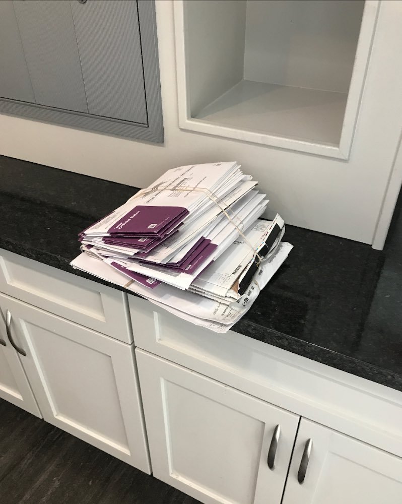 "Our entire building’s mail was bundled with a neighboring building and tossed at our front steps. It contained almost every mail in ballot for the November election."  https://www.popville.com/2020/09/definitely-not-a-normal-delivery/