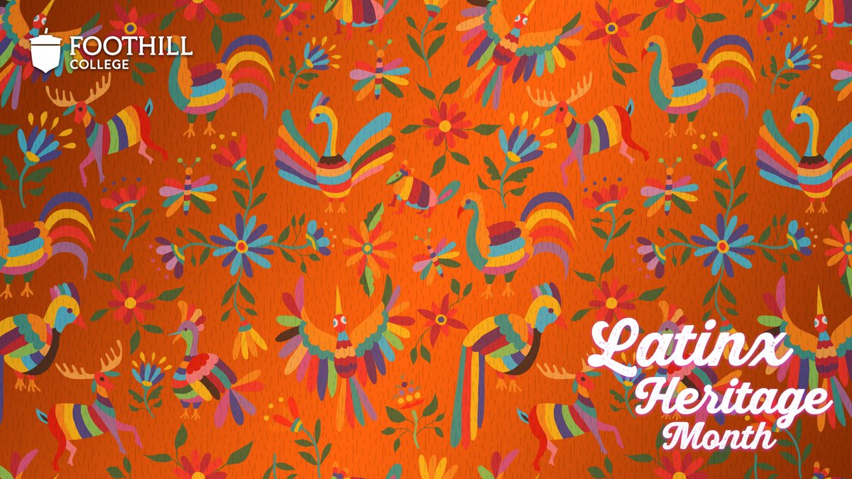 Join us at 12 today as we kick off Latinx Heritage Month w/ @FoothillPrez &amp; <a href="/lauriescolari/">Laurie Scolari</a>! Details at foothill.edu/events.