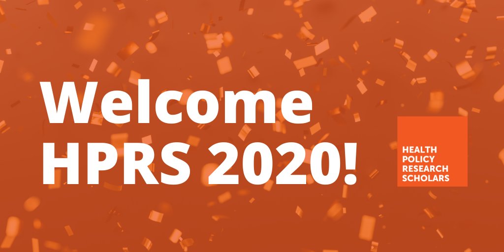 We are thrilled to announce the newest members of HPRS cohort 2020! 

Our new cohort includes 60 scholars who are joining a national network of changemakers from all sectors, professions, and disciplines. healthpolicyresearch-scholars.org/meet-cohort-20…