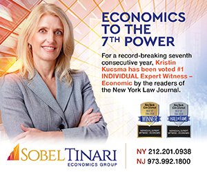 Lucky 7! We are thrilled to announce that Chief Economist Kristin Kucsma has been voted the #1 Individual Expert Witness - Economic for the 7th year in a row by the readers of the <a href="/NYLawJournal/">New York Law Journal</a>! <a href="/ALMMedia/">Aldrich Mutia</a> 
#experts #Economic #attorney #trials #personalinjury