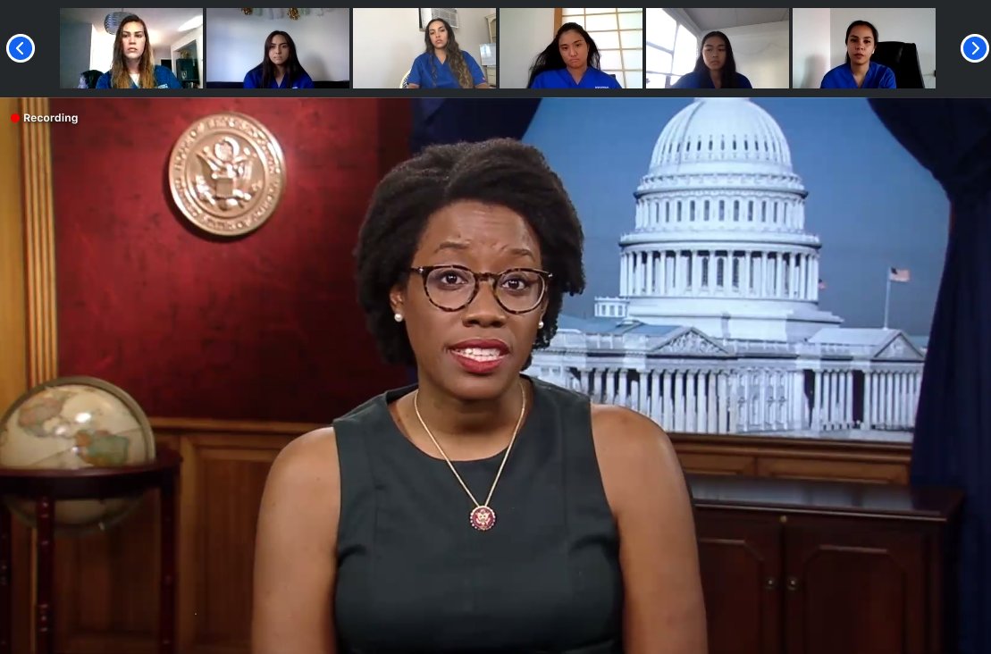 HpuNursing's tweet photo. 2020 Virtual #WhiteCoatCeremony emphasizing the value of humanism as the core of healthcare &amp; compassion combined with scientific excellence. A virtual national keynote speech by Congresswoman @LaurenUnderwood was organized @GoldFdtn. Welcome to #hpunursing Nursing! https://t.co/pkNtutVrJB