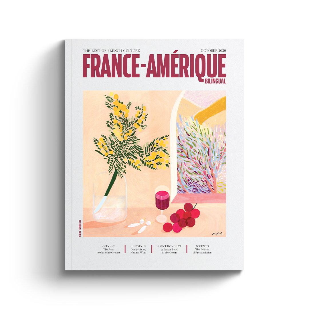 #NEWMAG The October vintage 🍷 of France-Amérique is here!

Read about the natural wine trend in 🇺🇸, the comedic genius of 🇫🇷 director Jacques Tati, the multifaceted career of designer Pierre Cardin, and Eugene McCown, the handsome American who took 1920s Paris by storm!