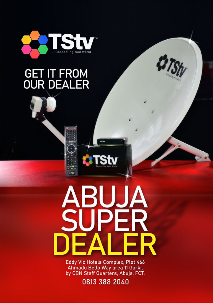 is_salsu's tweet photo. @AmbMatthewU @ObajeGodsMight @tstvafrica Itβs only in Abuja for now, it will be in other locations as from next month. You can buy in Abuja and they can send it to your location. Anyone who installs dish can install it. It should face the East. #TSTVisback https://t.co/93SdS0mnaY