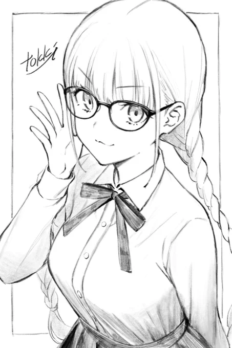 動画だと画質落ちるから画像も貼っとく。ダラダラ描いてたから1時間半～2時間くらい。 