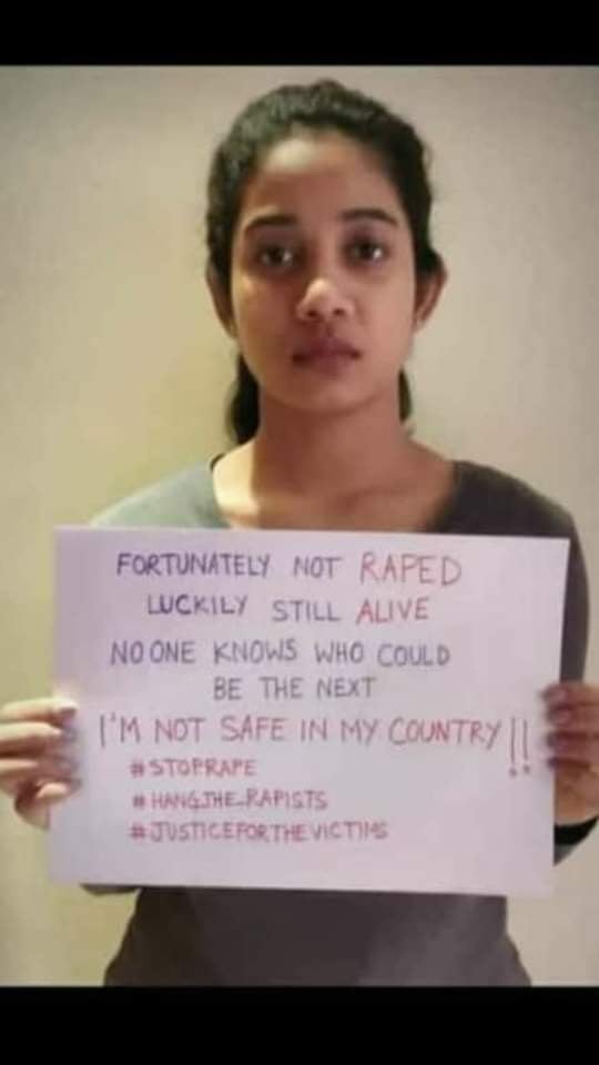 Ayantika_'s tweet photo. May be I u we will b the next
#JusticeForManishaValmiki 
#JusticeForIndiasDaughters https://t.co/jtQKPWw7zR