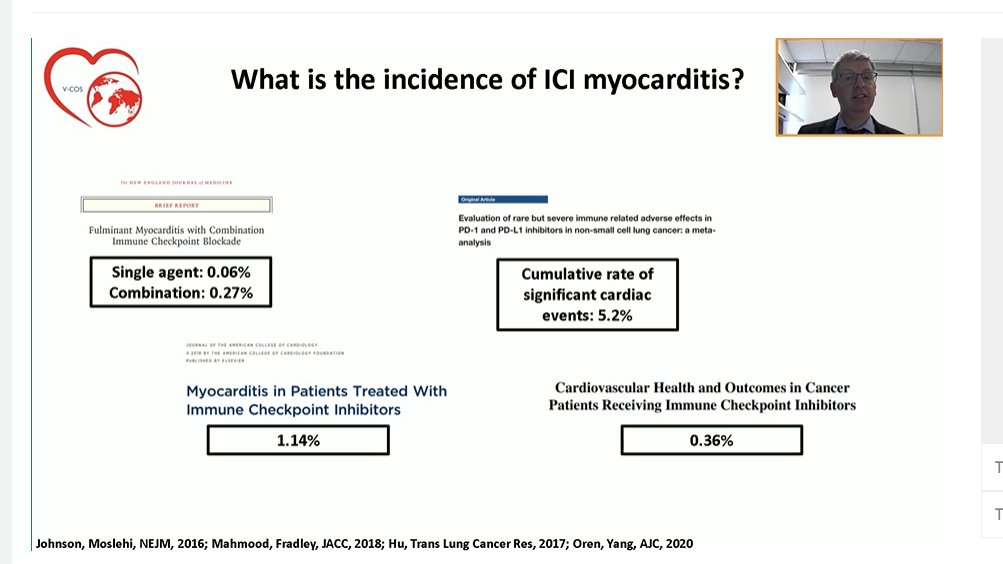 Dr_Mike_Fradley's tweet image. Nobody does the checkpoint inhibitor myocarditis talk better than @TomasNeilan.  #cardioonc #VCOS20