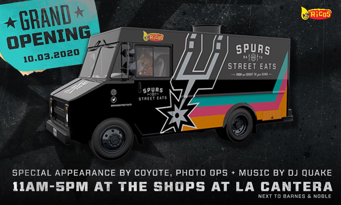 It’s official, our grand opening is this Saturday at La Cantera near Barnes &amp; Noble. See you there between 11am - 5pm. We heard <a href="/SpursCoyote/">Coyote</a> and DJ Quake are stopping by! #CourtToCurb | <a href="/RicosProducts/">Ricos</a>