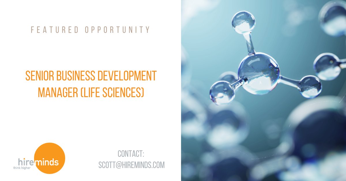 Hiring Sr Business Development Manager for next-gen proteomics company. Boston. Profile: either established BD pro from life sciences OR science/research background who wants to shift into BD. tinyurl.com/y3jwhero. scott@hireminds.com