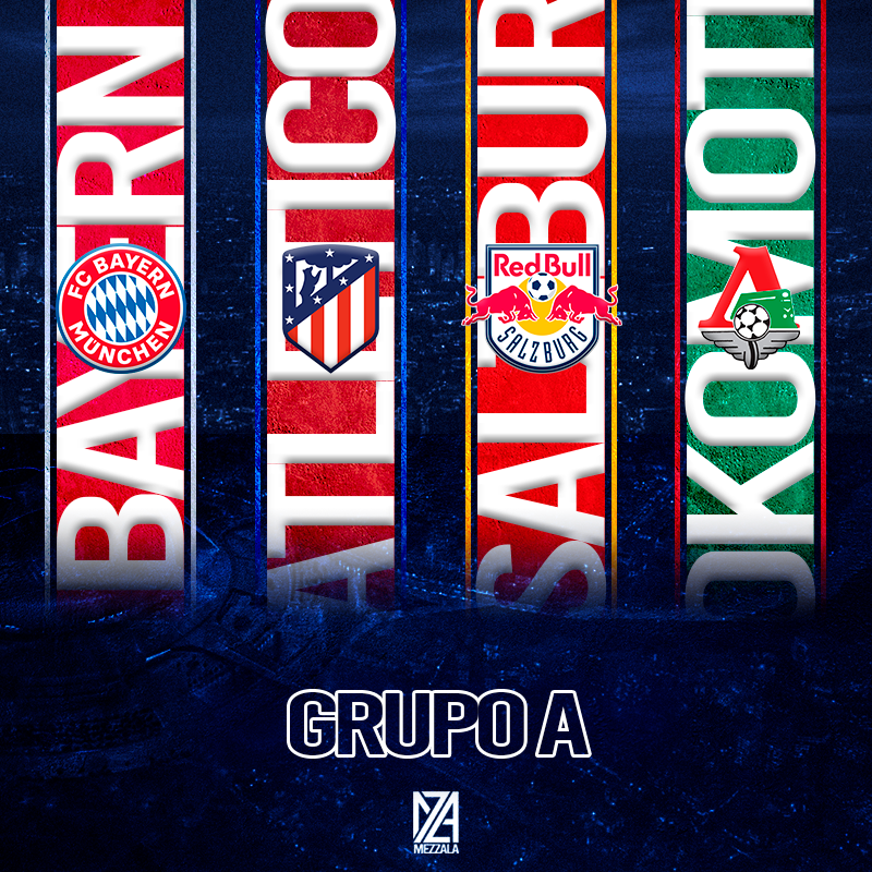 MezzalaProyect's tweet photo. ¡Así queda el Grupo A de la @LigadeCampeones!⭐⭐⭐

🇩🇪 @FCBayern 
🇪🇸 @Atleti 
🇦🇹 @RedBullSalzburg 
🇷🇺 @fclokomotiv 

#UCL https://t.co/9IDWJY35F9