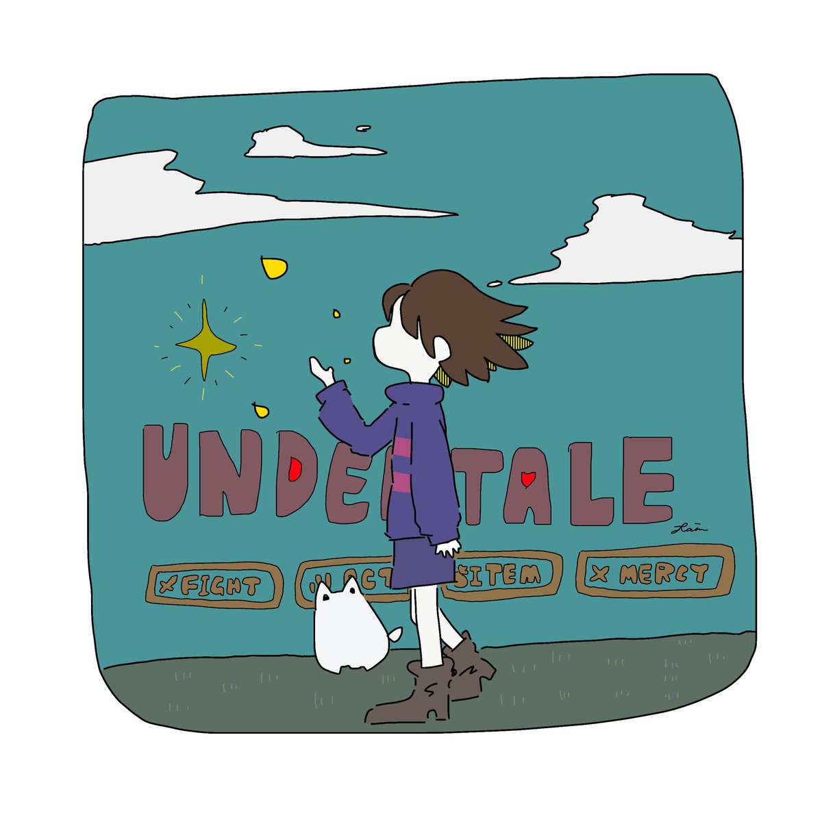 おー 何やってるんだろうこんな時間に Rainのイラスト