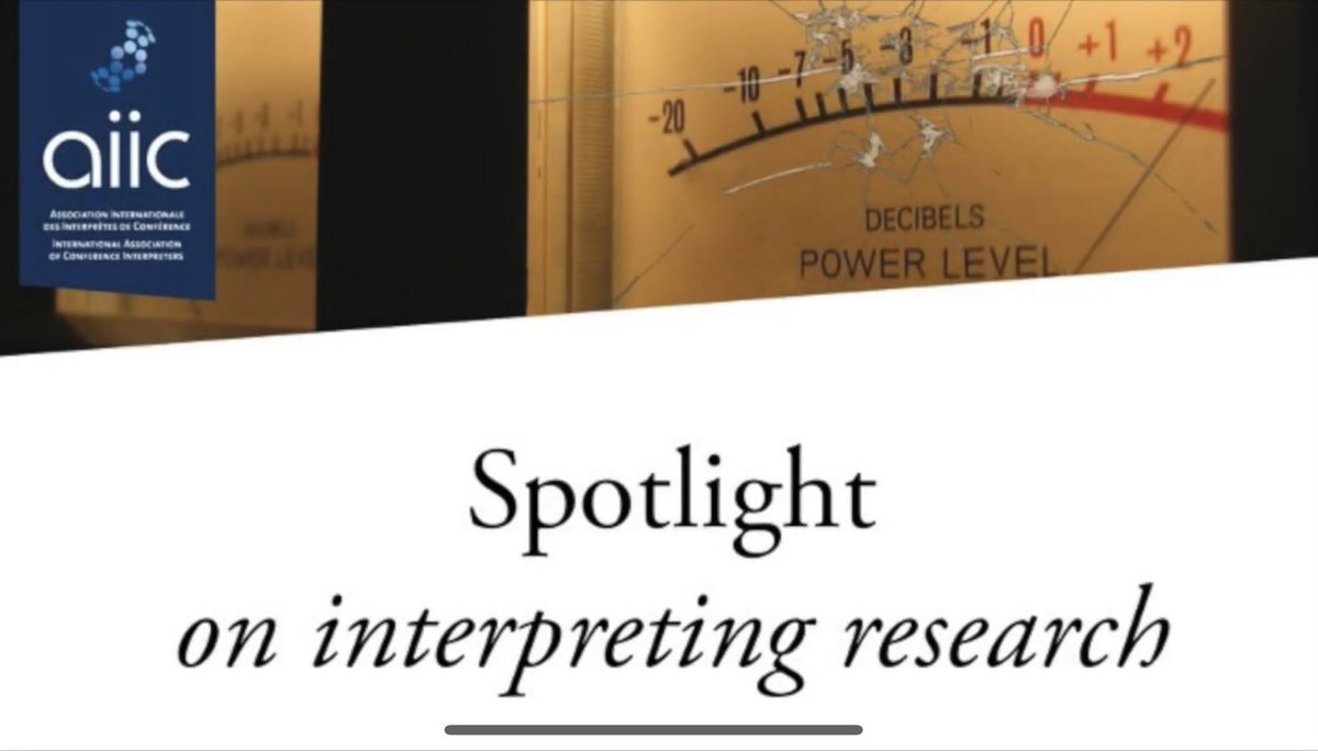 Termin verpasst? Ab sofort könnt ihr euch an einem freien Abend die Aufzeichnung der spannenden Beiträge (AIIC Spotlight on Interpreting Research) anschauen und vor- sowie zurückspulen so oft ihr wollt #dolmetscher:innen #wissen #research #acousticshock youtu.be/pzCrQJMJSZI